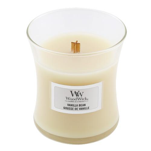 Woodwick Small Candle, Vanilla Bean