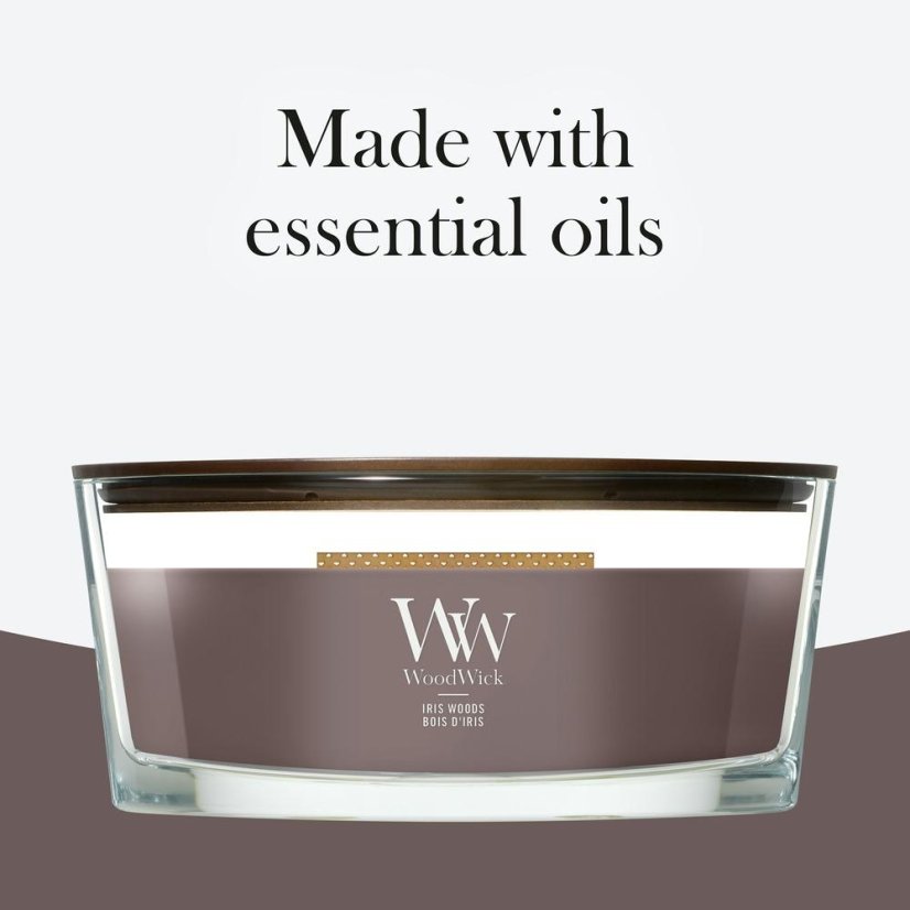 WoodWick Boat Candle, Iris Woods
