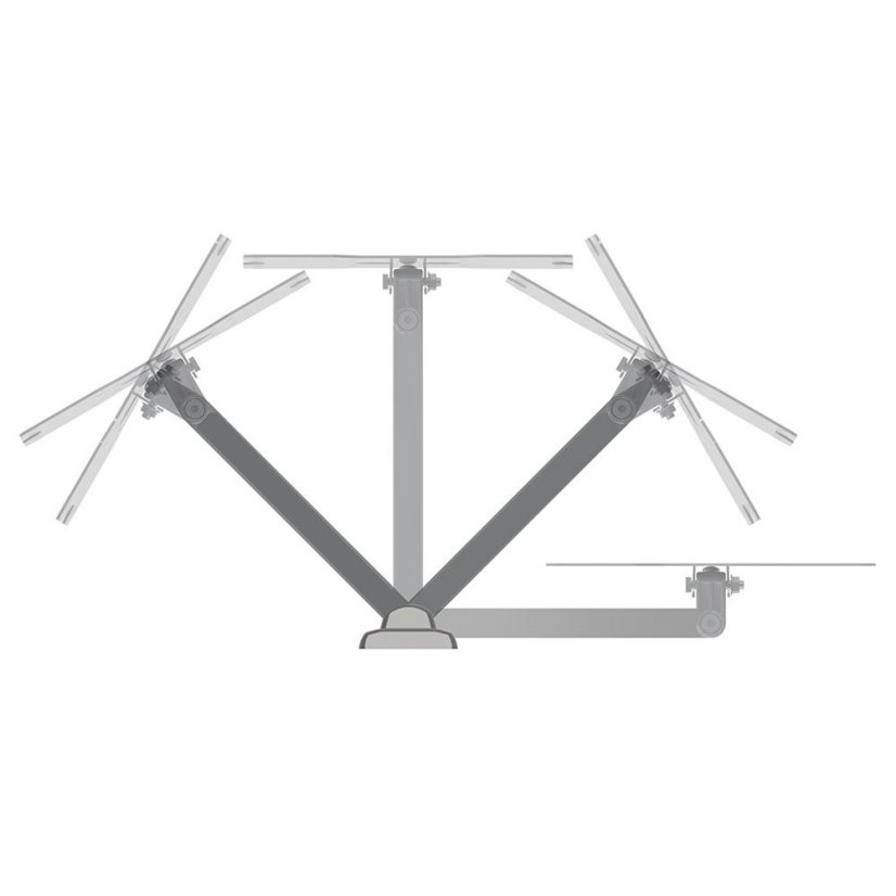 Meliconi Flatstyle FR200 580458 fekete forgó TV-tartó