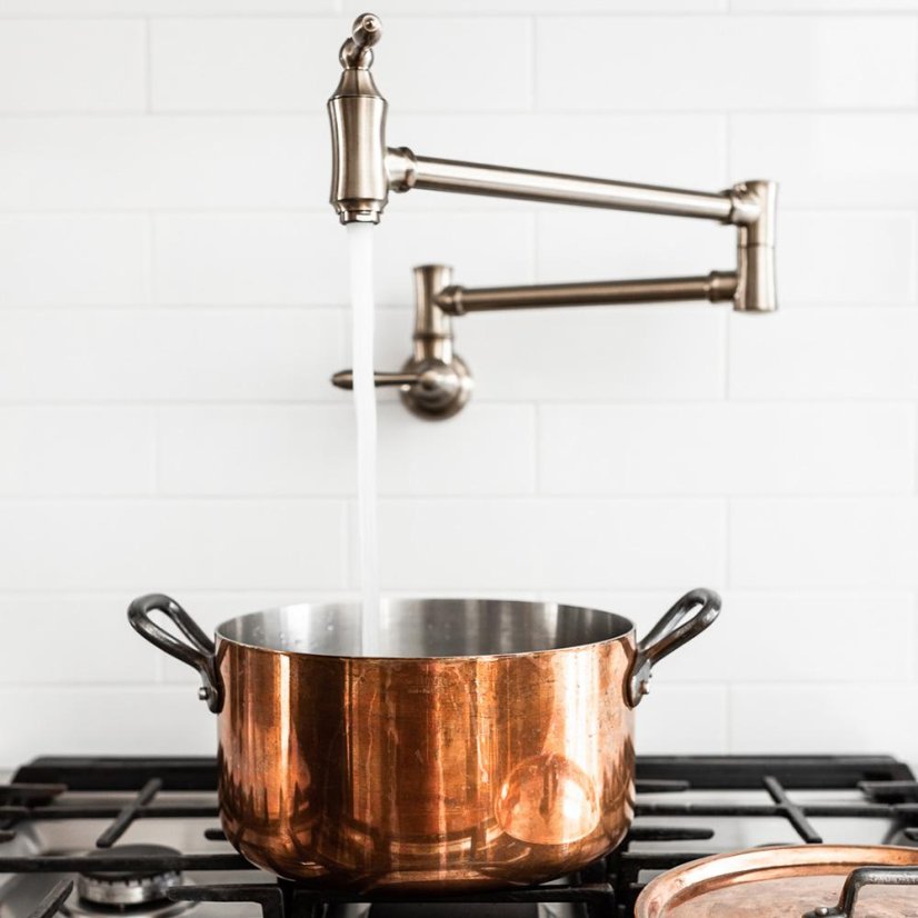 Pot with lid de Buyer INOCUIVRE 6466.20 copper