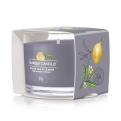 Świeczka Yankee candle wotywna w szklanym pojemniku, Black Tea & Lemon