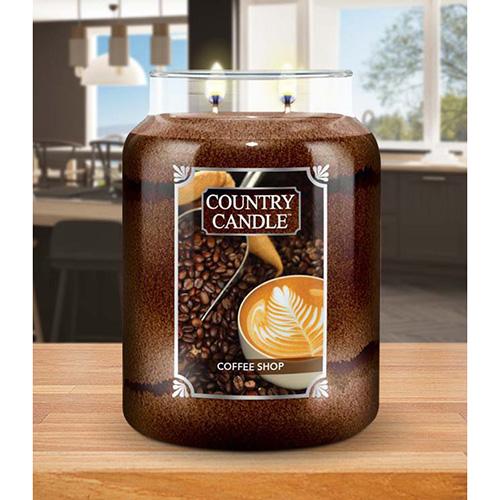 Świeca Country Candle duża, Coffee Shop