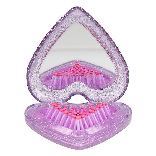 Foldable heart-shaped brush with mirror Top Model, Candy & Talita