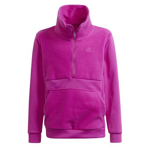 Dětská mikina Adidas FL HALFZIP - Kolor: Różowy, Rozmiar: 140