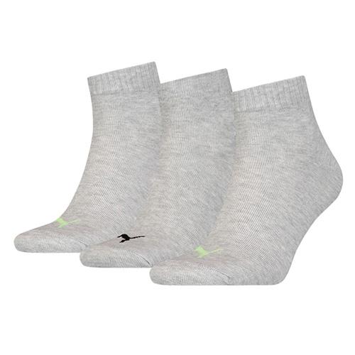 Universal-Socken Puma Quarter Plain 3P - Farbe: Grau, Größe: 35/38