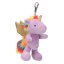 Ylvi unicorn plush keychain with carabiner, glittery wings