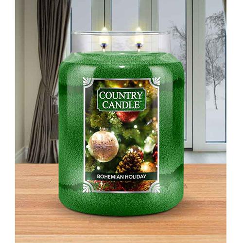 Country Candle große Kerze, Bohemian Holiday