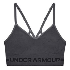 UA Seamless Low Long Htr Bra-GRY