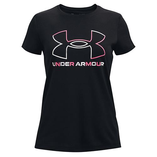Under Armour Tech BL Solid Body SS Girls' T-Shirt - Color: Black, Size: S