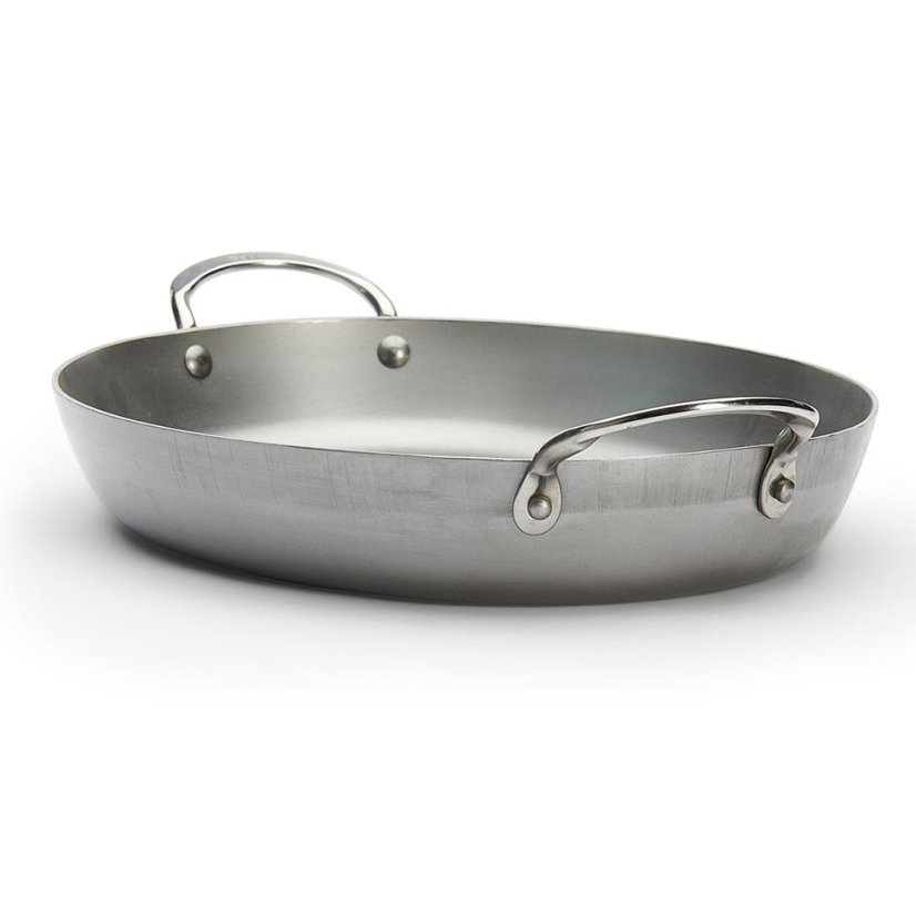 De Buyer MINERAL B 5651.36 oval steel pan, 36 cm
