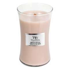 Svíčka WoodWick velká, Vanilla & Sea Salt