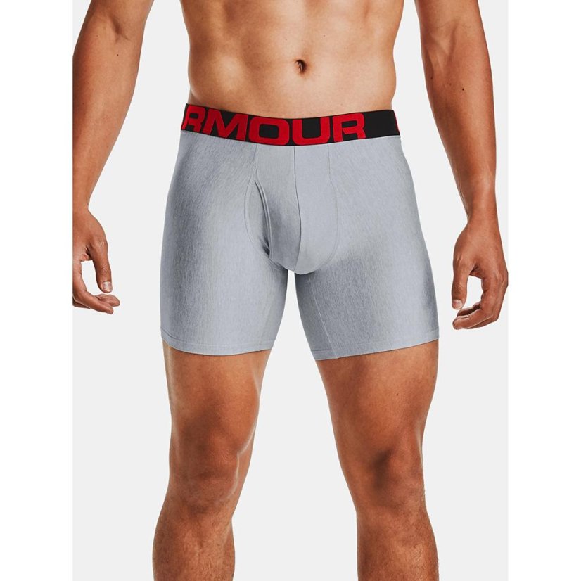 Under Armour UA Tech 6in Men's Boxer Briefs, 2-Pack - Color: Gray, Size: S