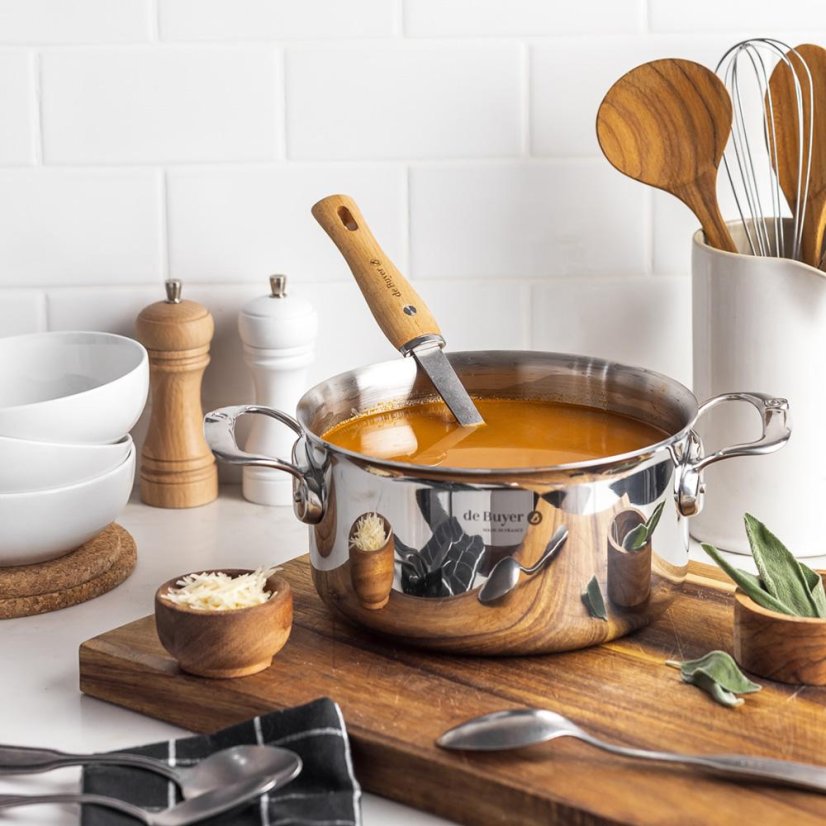 Pot with lid de Buyer Affinity 3742.16 stainless steel
