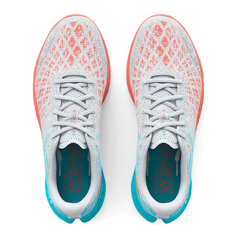 Under Armour Flow Velociti Wind 2 W running shoes - Color: White/turquoise, Size: 42