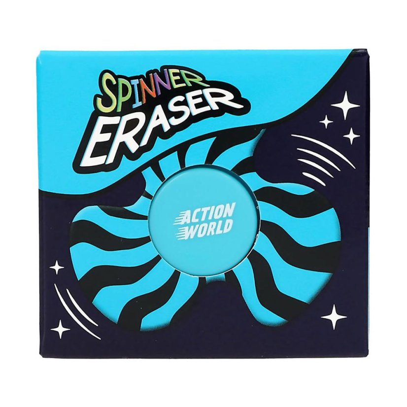 Adventure World twist-top eraser, blue-black