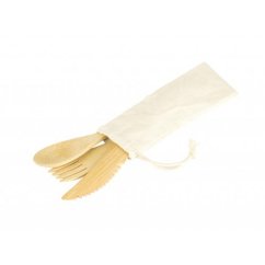 Pebbly NBA153 bamboo cutlery set