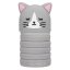 Top Model Silicone Pencil Case – Blooming Kitty Gray Cat