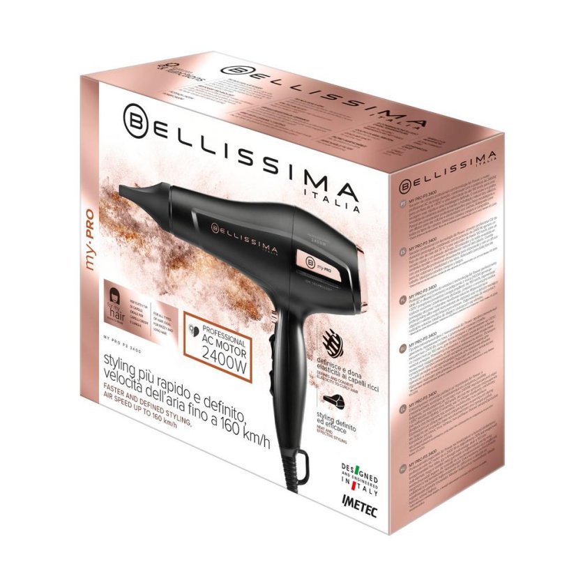 Bellissima My Pro P3 3400 11728 Black Hair Dryer