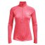 Dámske tričko Under Armour New Tech 1/2 Zip – Twist - Farba: Ružová, Veľkosť: L