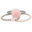 Top Model rubber bands, 3 pcs, pink pompom