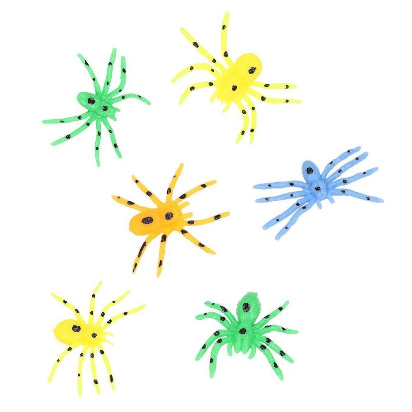 Dino World glow-in-the-dark spider set