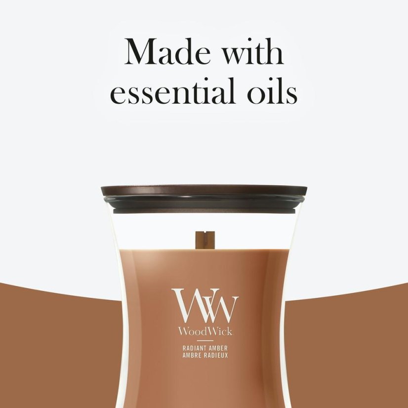 WoodWick Medium Candle, Radiant Amber