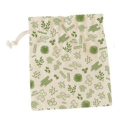 Pebbly NBA156 cream-green grocery bag