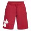 Herren-Shorts Under Armour Rival Fleece Logo Sweatshort - Farbe: Rot, Größe: XXL
