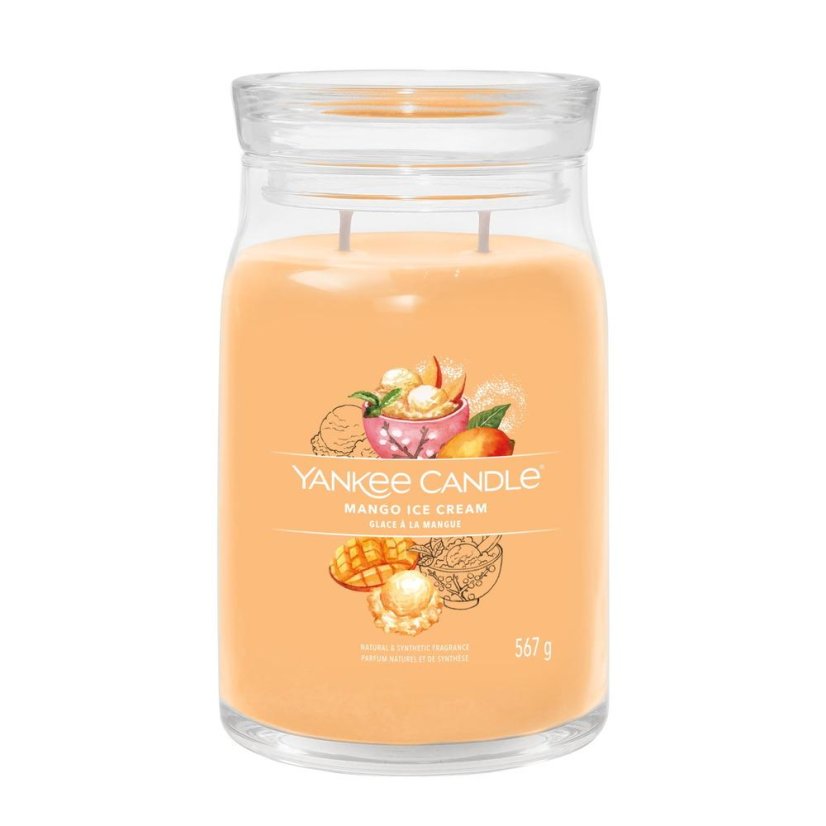 Yankee candle Signature Kerze, groß, Mango Ice Cream