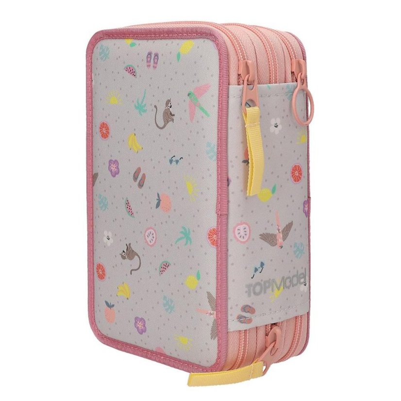 Three-tier pencil case with Top Model Juicy, Talita & Louise accessories