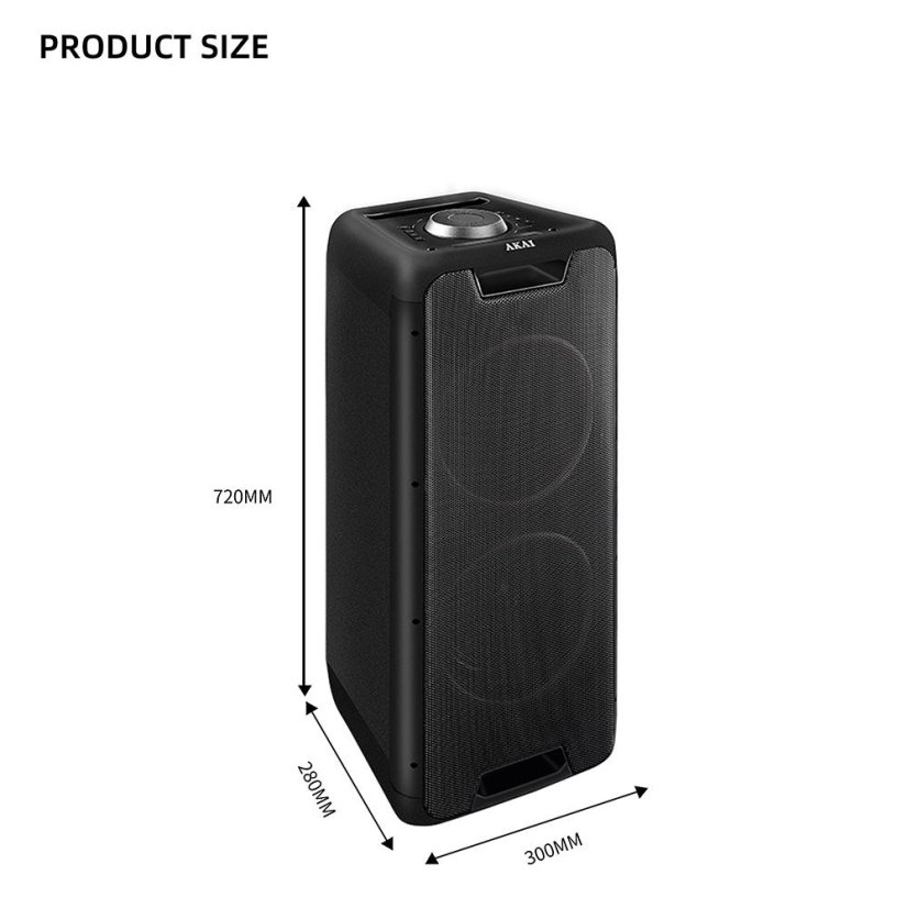 AKAI DJ-880 black speaker