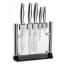 Knife block + 5 Lion Sabatier International knives 669582 FUJI silver