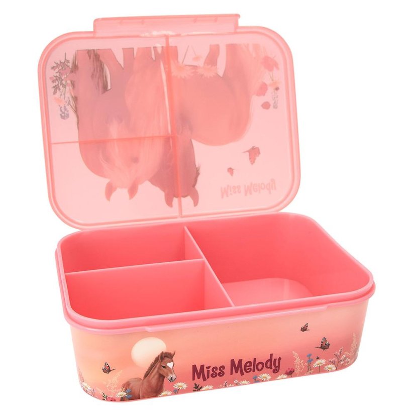 Miss Melody Snackbox, zwei Pferde auf einer Wiese, Ziegelsteine