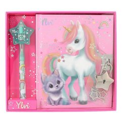 Diár s zámkom a fixkou Ylvi Unicorn & Stars