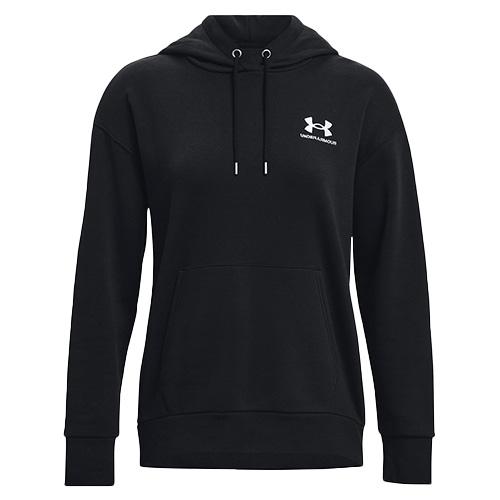 Damen-Sweatshirt Under Armour Essential Fleece Hoodie - Farbe: Schwarz, Größe: L