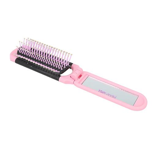 Top Model folding brush with mirror, Lexy