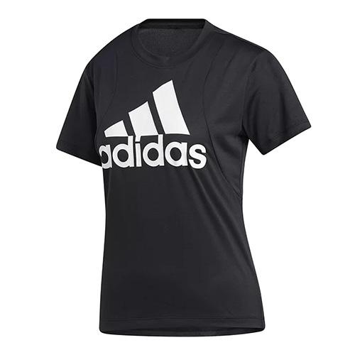 Women’s Adidas Badge of Sport Logo T-shirt - Color: Black, Size: S
