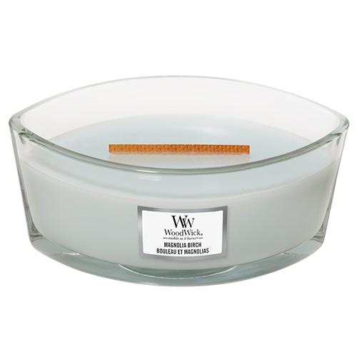 WoodWick boat candle, Magnolia Birch