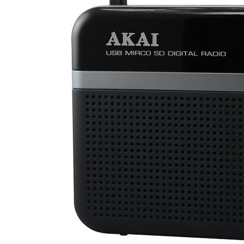 AKAI PR006A-471U čierne rádio