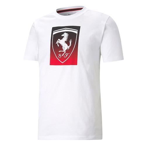 Pánske tričko Puma Ferrari Race Big Shield - Farba: Biela, Veľkosť: M