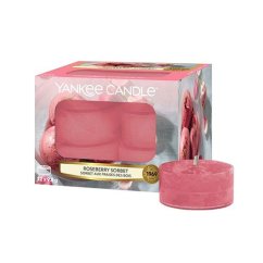 Svíčky čajové Yankee Candle 12 ks, Roseberry Sorbet
