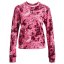 Dámská mikina Under Armour Rival Terry Print Crew - Barva: Fialová, Velikost: L