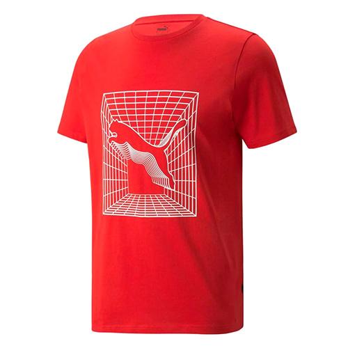 Férfi póló Puma Cat Graphic - Szín: Fekete, Méret: M