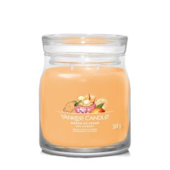 Yankee candle Signature közepes méretű gyertya, Mango Ice Cream