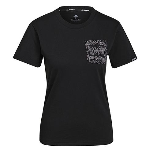 Adidas W Terrex Pocket Tee for Women - Color: Black, Size: S