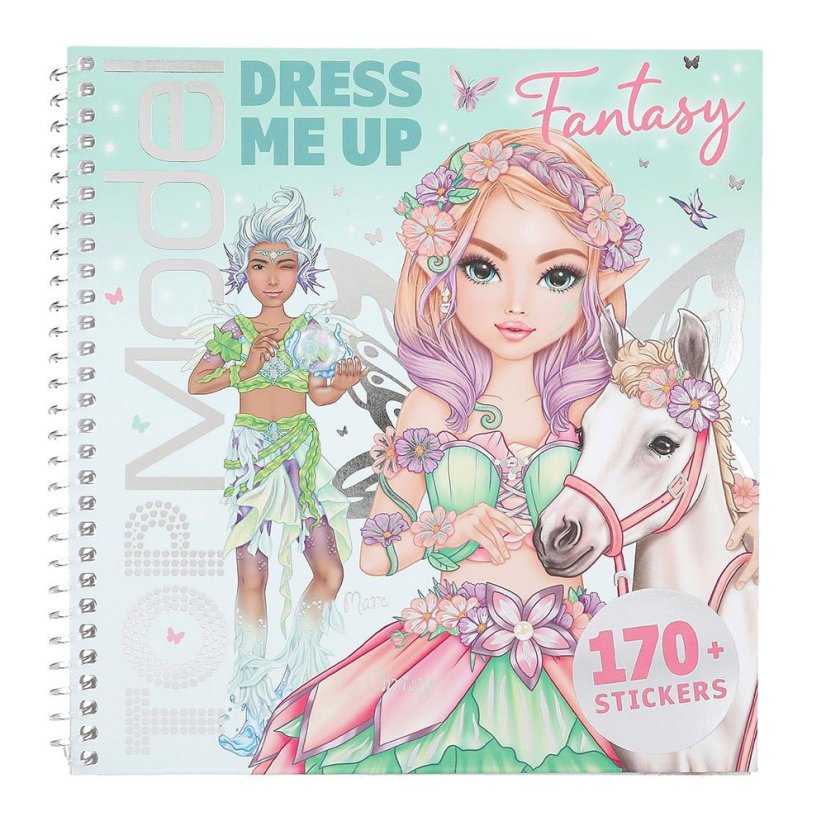 Kreatives Heft mit Aufklebern Top Model Fantasy