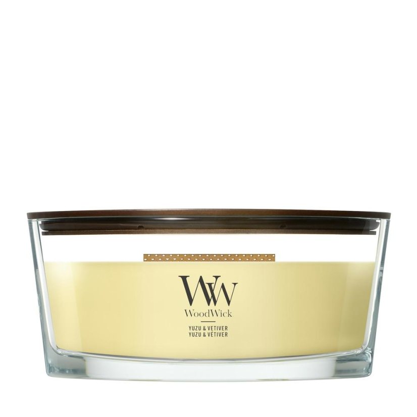 Świeca WoodWick w kształcie łodzi, Yuzu & Vetiver