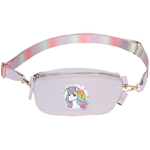 Crossbag with Ylvi unicorn motif, rainbow strap