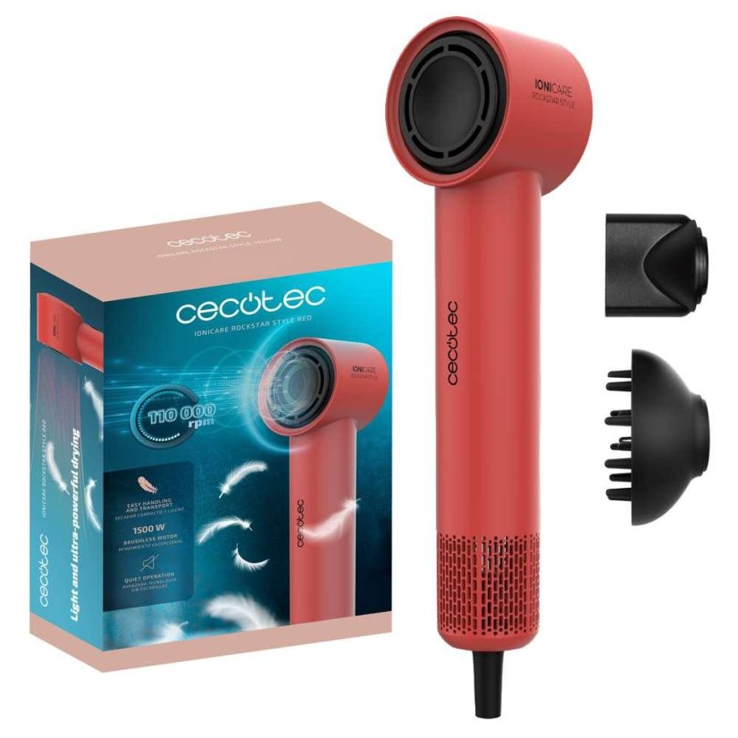Haartrockner Cecotec IoniCare RockStar Style Aluminium 100839 rot