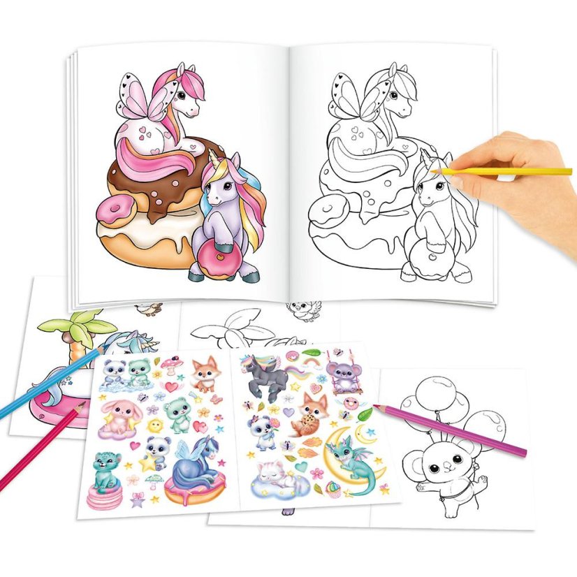 Kreatívne omaľovánky s nálepkami Unicorn Ylvi
